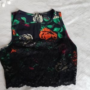 Floral Lace Crop Top
